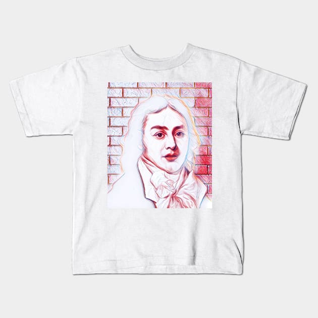 Samuel Taylor Coleridge Portrait | Samuel Taylor Coleridge Artwork | line art 4 Kids T-Shirt by JustLit